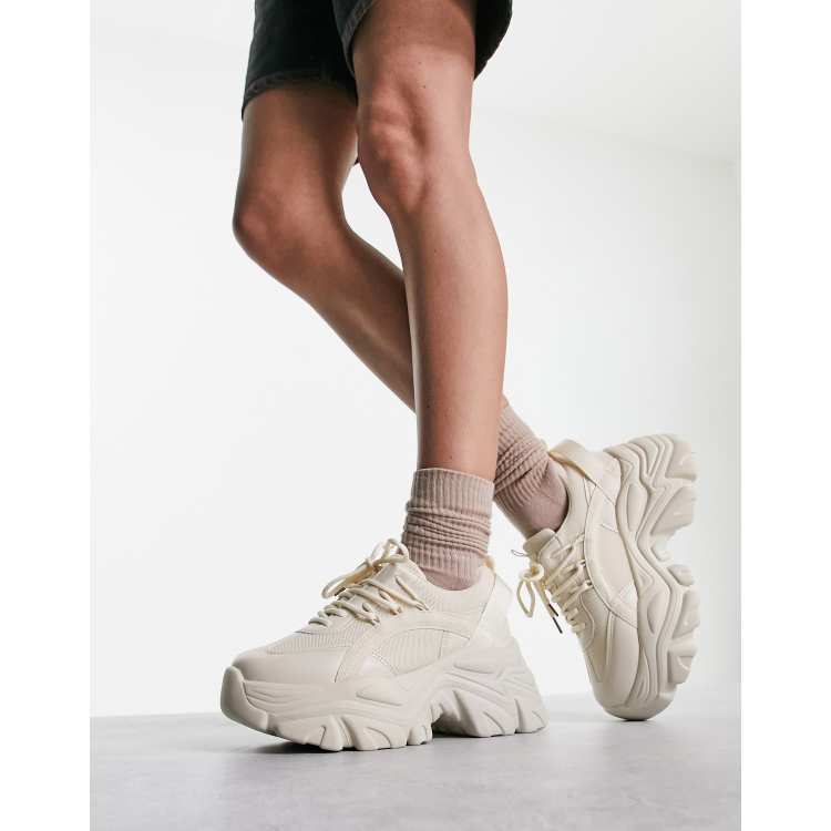 Chunky sneakers hot sale beige