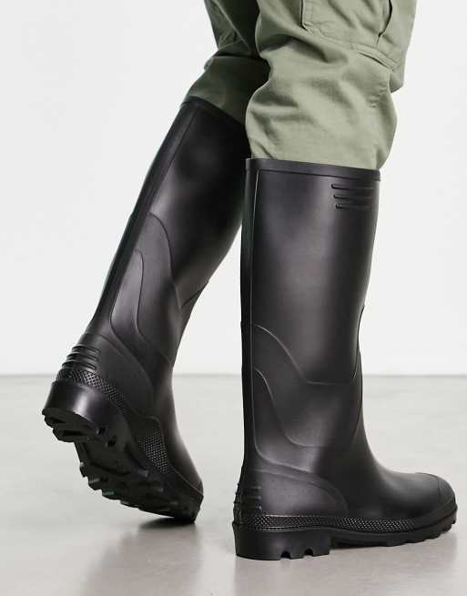 Tall black cheap wellies