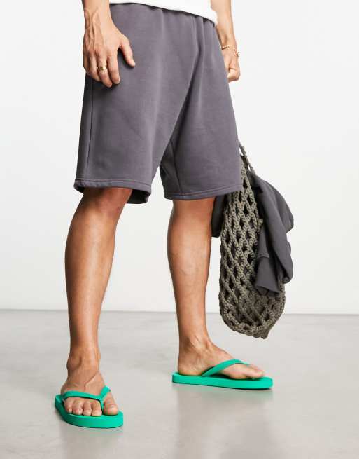 Truffle Collection thongs in apple green