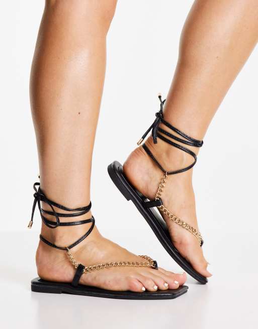 Toe post sandals with hotsell ankle strap