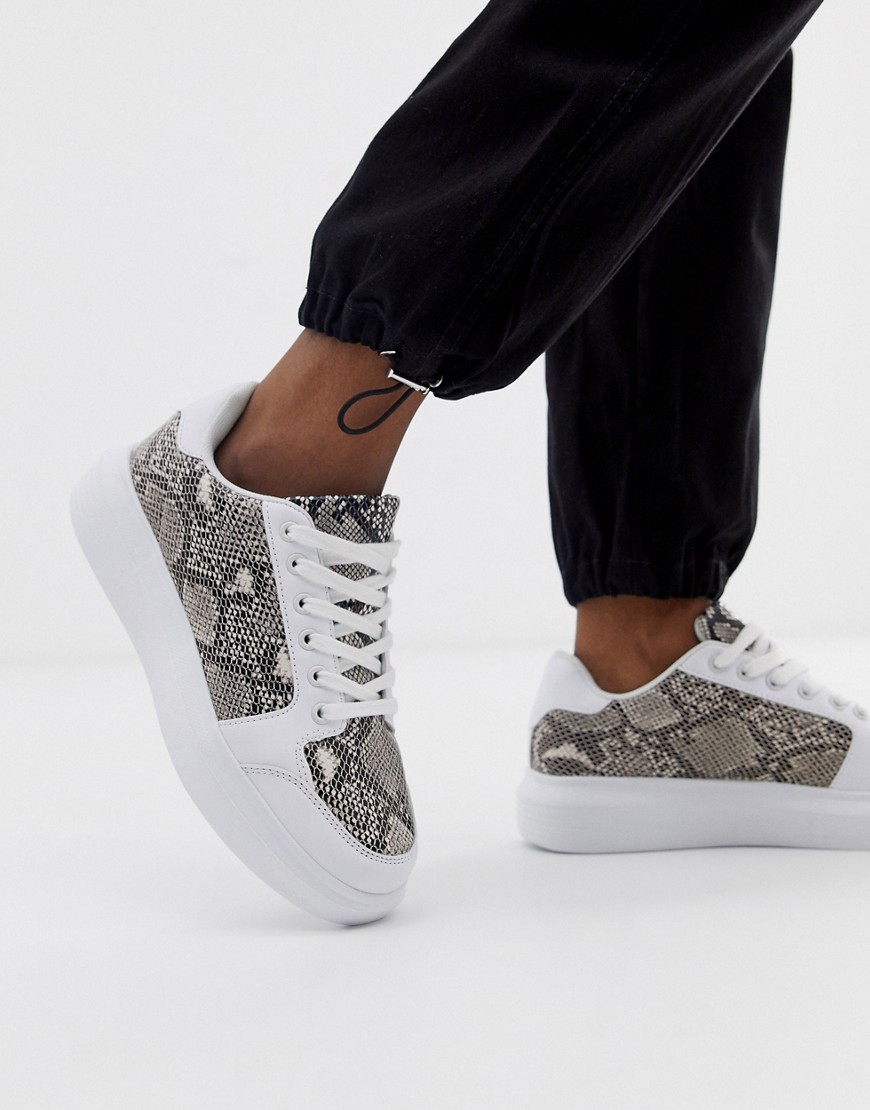 Truffle Collection trainers in snake mix-Multi