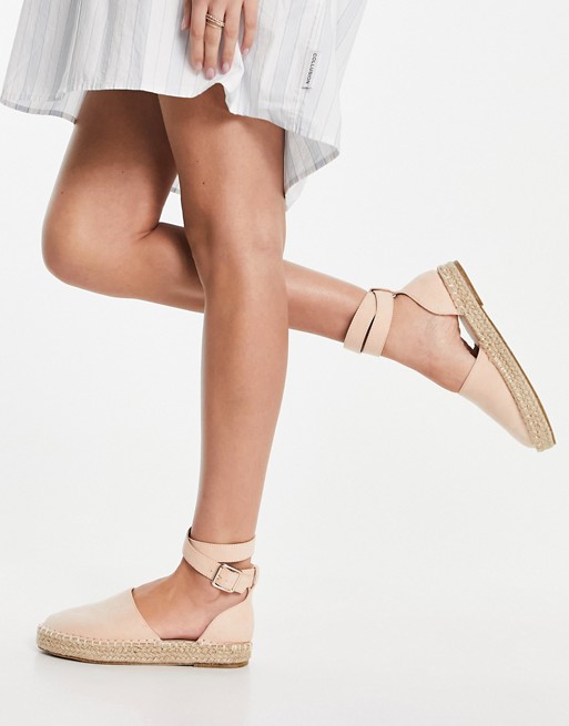 Truffle Collection two part espadrille sandals in beige