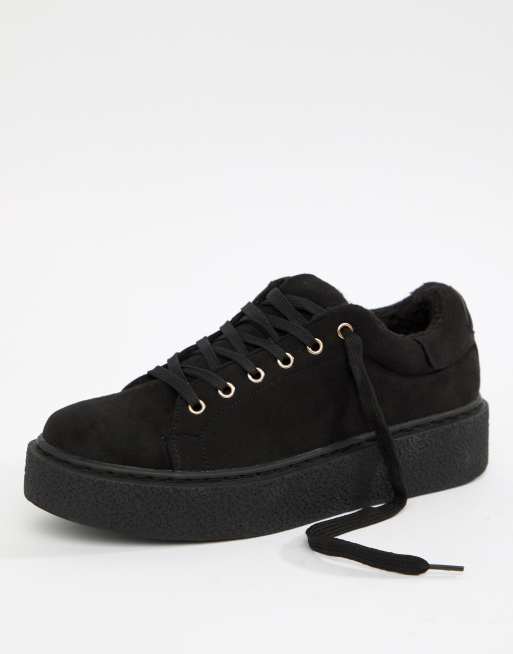 Truffle Collection – Wander-Sneaker mit Kunstfell