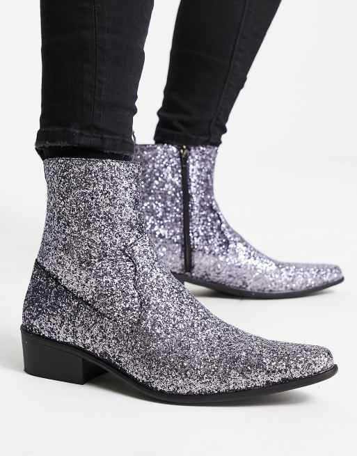 Sparkly store chelsea boots