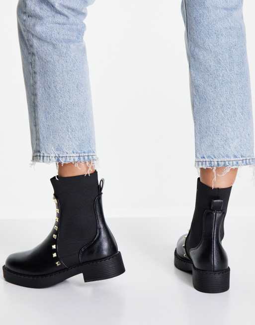 stud detail ankle boots