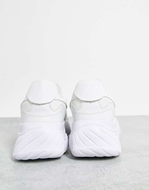 Truffle Collection Wide Fit – Białe buty sportowe na grubej podeszwie, 3 z 4