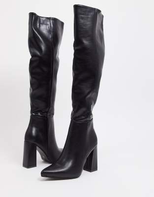 knee high pointed boots