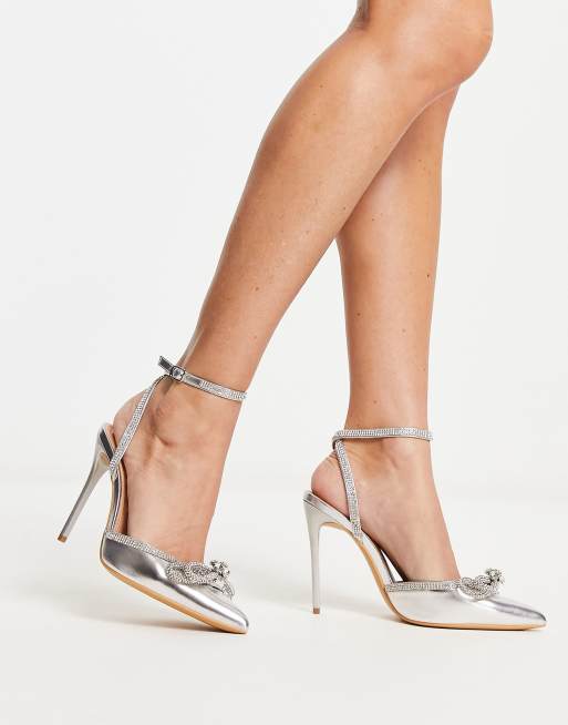 Wide fit shop perspex heels