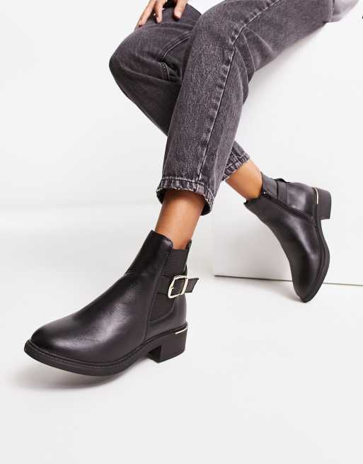 Truffle collection flat hot sale chelsea boots