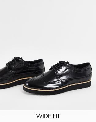 black casual brogues