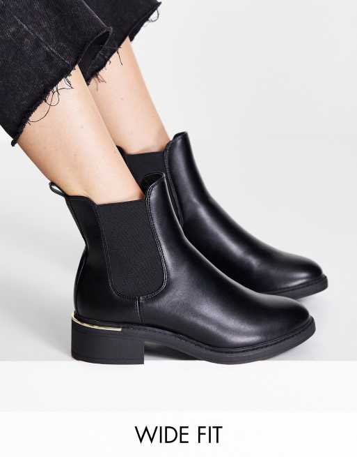 Black chelsea boots shop womens wide fit