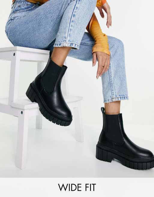 Chunky Chelsea Ankle Boots