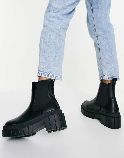 Truffle collection chunky chelsea ankle boots sale