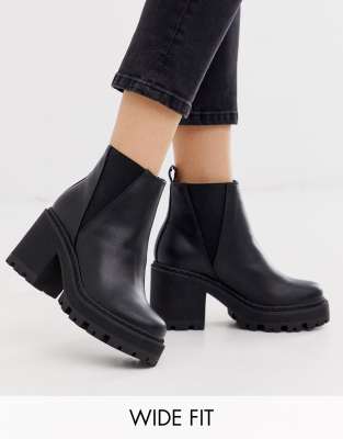 chunky wide fit heels