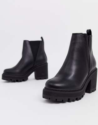 wide fit heeled chelsea boots