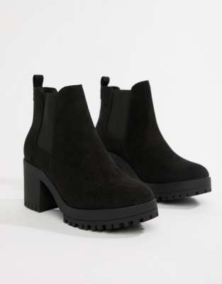 wide fit heeled chelsea boots