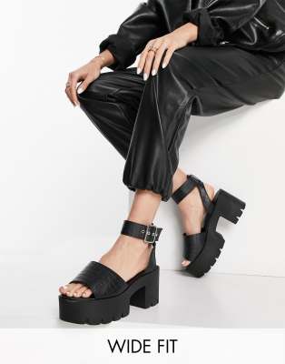 Truffle collection platform outlet heeled sandals