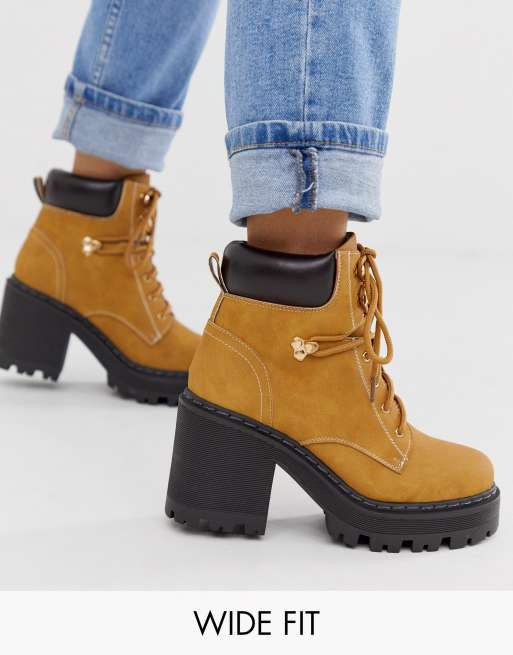 Truffle collection heeled deals hiker boots