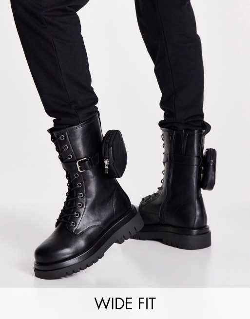 Asos black hotsell biker boots