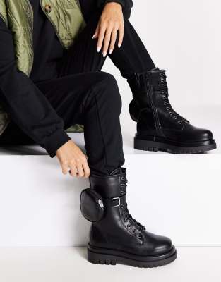 wide fitting biker boots