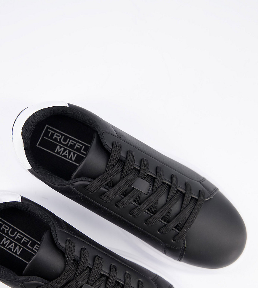Truffle Collection wide fit chunky sole sneakers in black