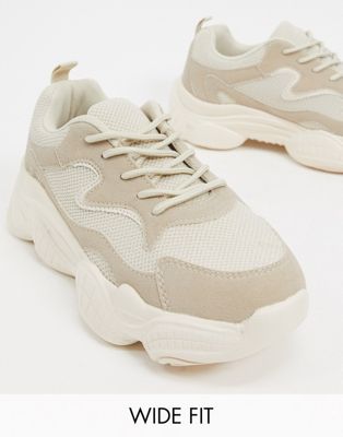 wide fit chunky trainers