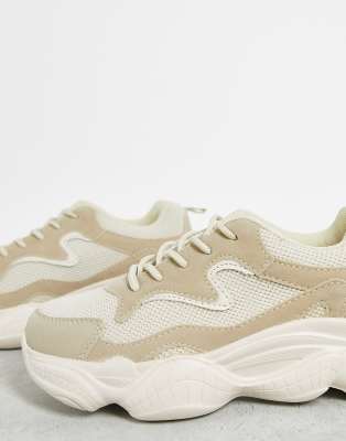 chunky tan trainers