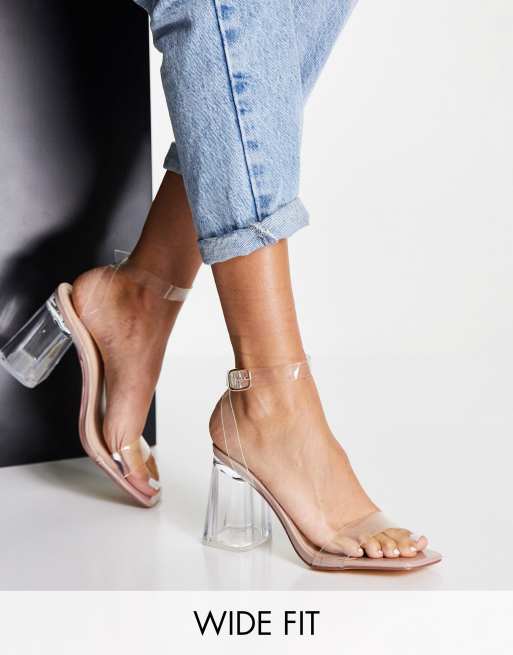 Asos clear clearance heels