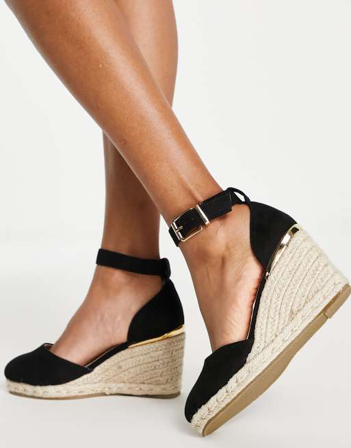 Espadrille wedges closed 2024 toe wide width