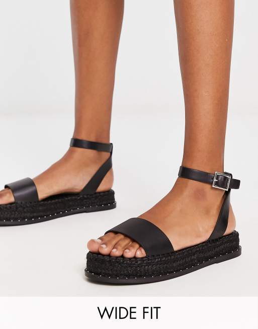 Black flatform sandals store asos