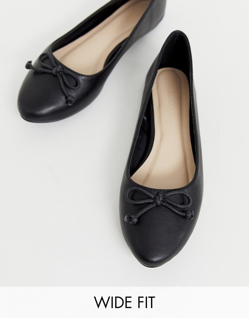 Truffle Collection wide fit easy ballet flats