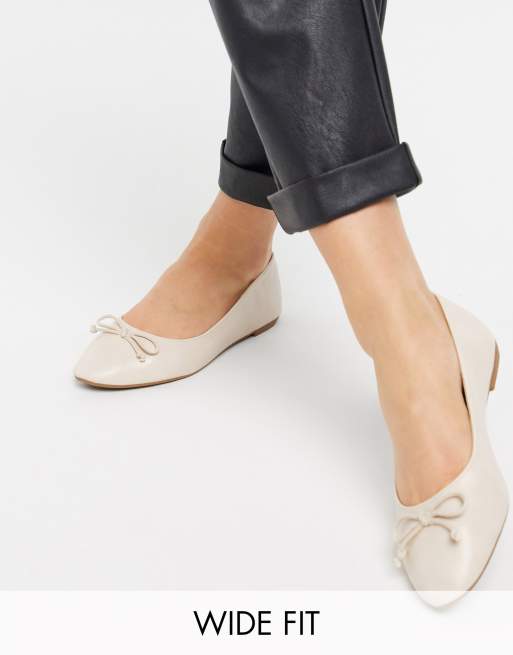 Truffle Collection wide fit easy ballet flats ASOS