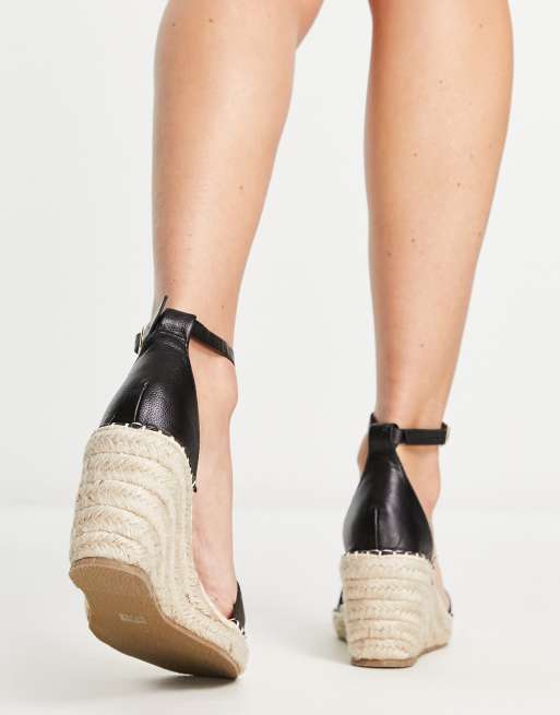 Truffle Collection Wide Fit – Espadrilles in Schwarz mit Keilabsatz, weite Passform, 2 von 4