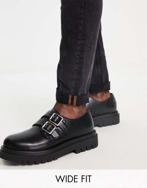 Truffle Collection lace up creeper shoes in black micro faux suede