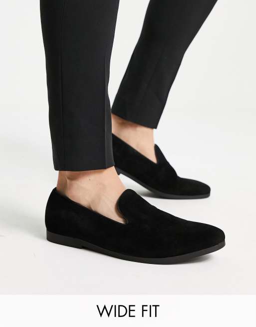 Asos black suede loafers hotsell