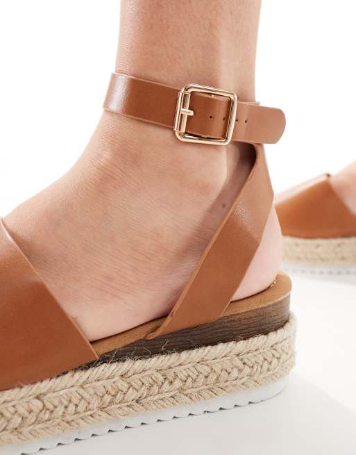 Wide fit flatform espadrilles sales