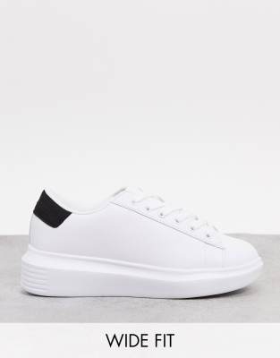 wide fit flatform trainers