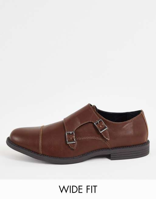 Truffle Collection Wide Fit - Formelle munkesko i brun