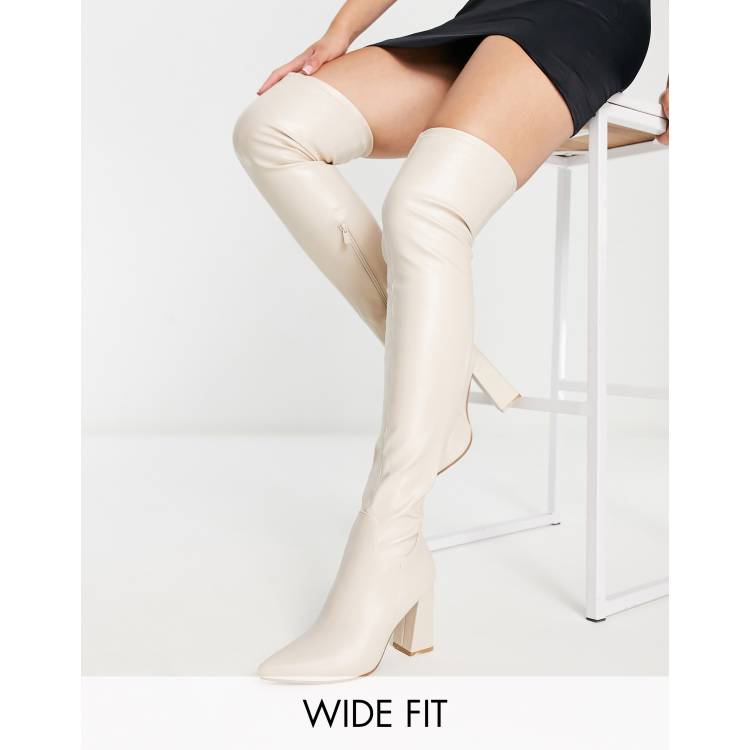 Thigh high boots 2024 for big feet