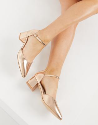 wide block heel pumps