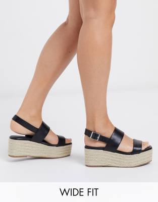black platform espadrilles
