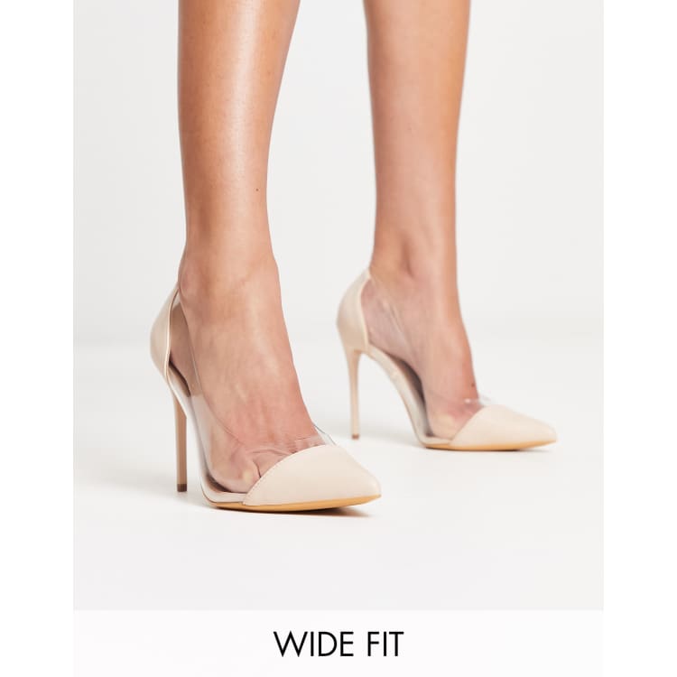 Clear wide fit heels hotsell