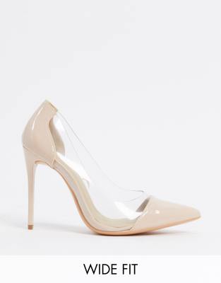 stiletto clear heels