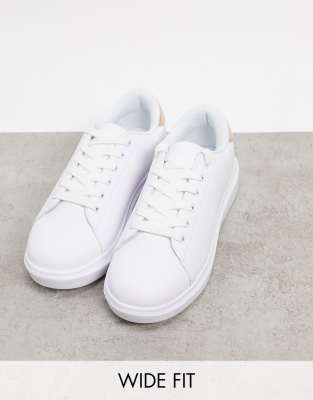 sneakers with gold trim