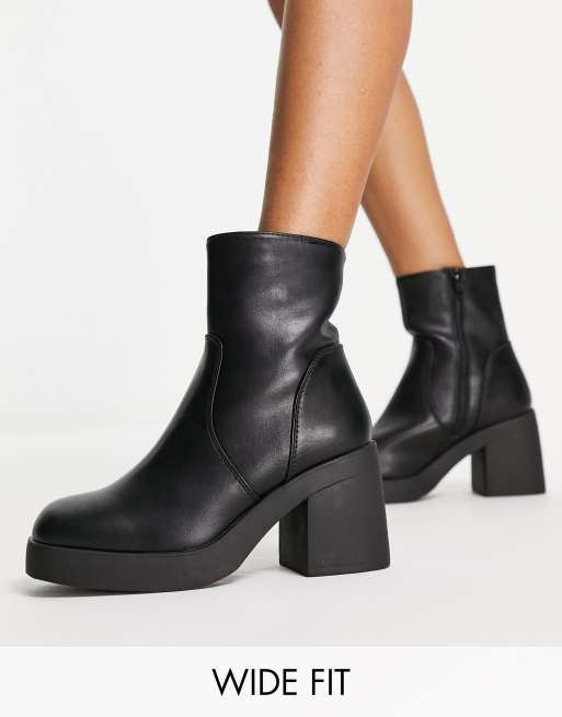 Wide fitting ankle store boots sale