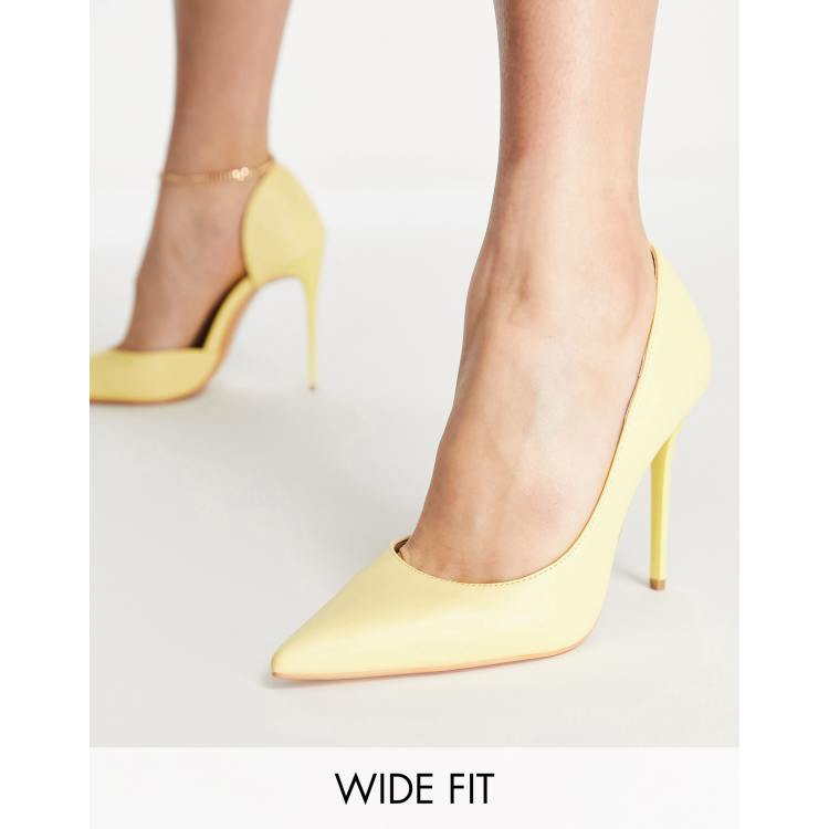 Yellow shoes wide store fit