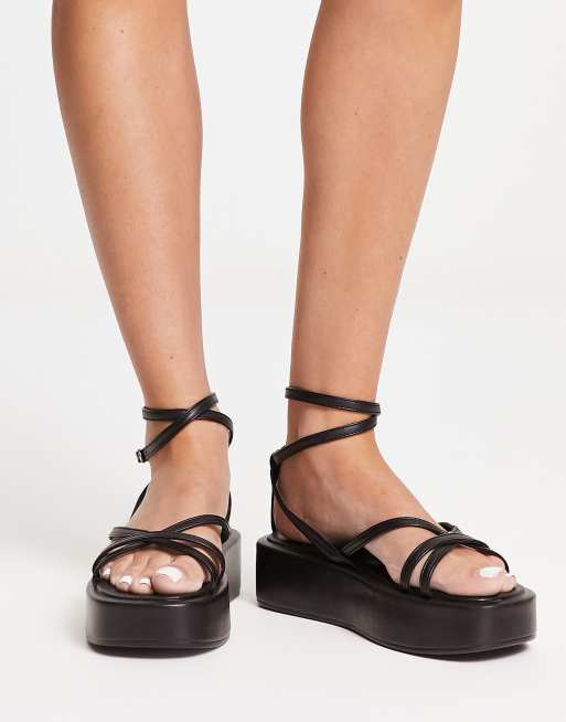 Wide ankle 2024 strap sandals