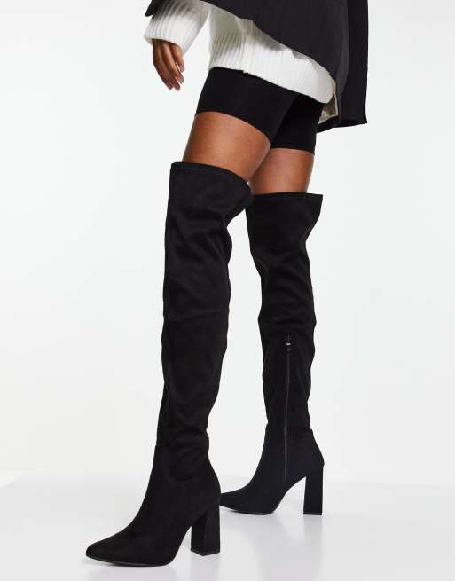 Charlotte russe black thigh high clearance boots