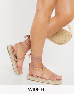 Tie leg sale espadrille sandals