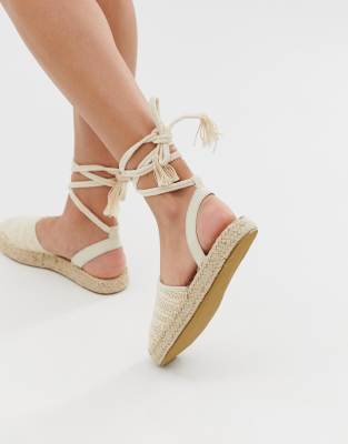 tie leg espadrilles